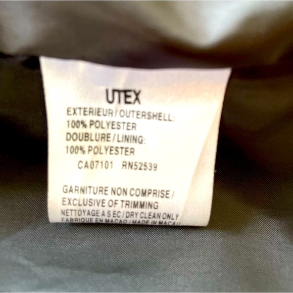 Long black light weight coat by Utex design. - Picture 7 of 15